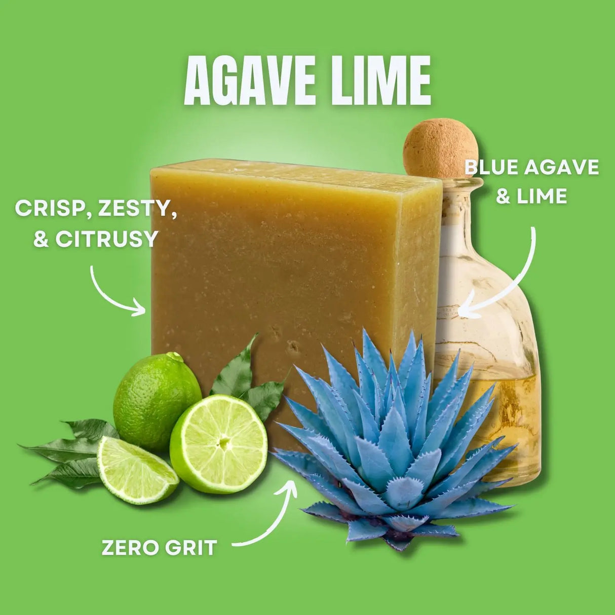 Agave Lime Soap Bar LATHR Made In Canada