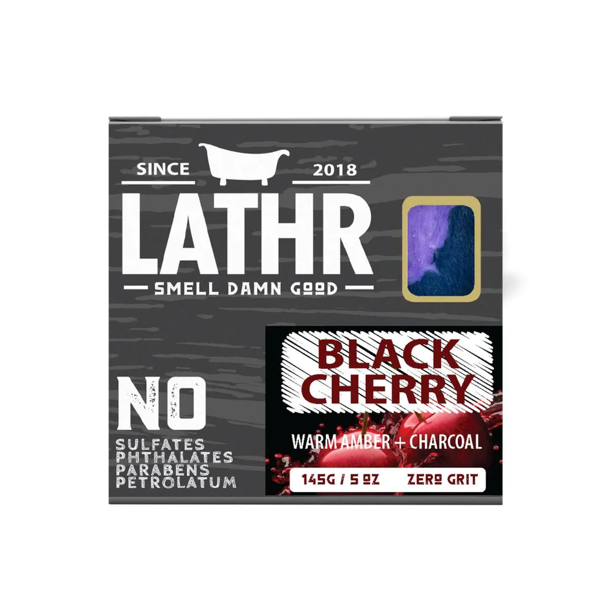 Black Cherry Soap Bar LATHR Made In Canada