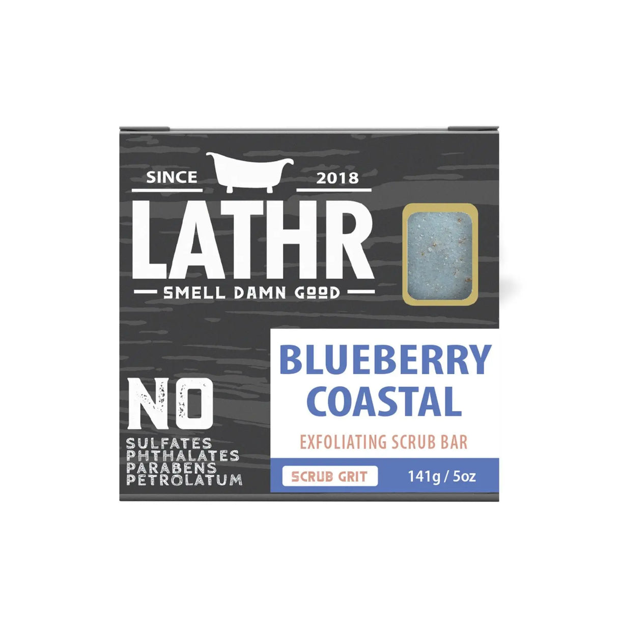 Blueberry Coastal Soap Bar LATHR Made In Canada