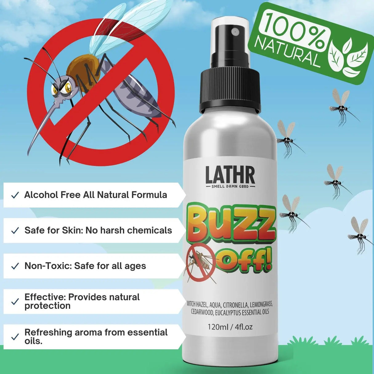 Buzz Off Insect Repellent Safari Kit LATHR Made In Canada