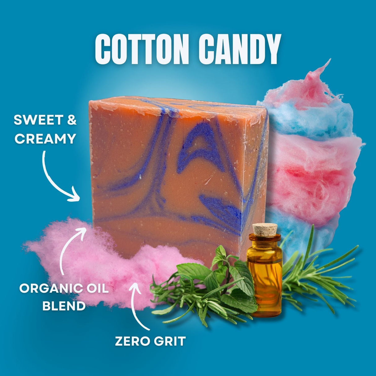 Cotton Candy Soap Bar LATHR Made In Canada
