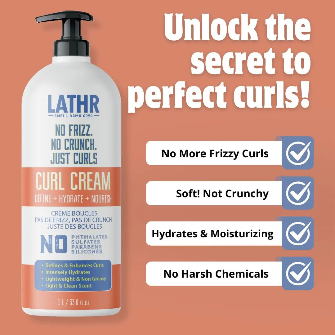 Curl Cream - No Frizz No Crunch LATHR Made In Canada