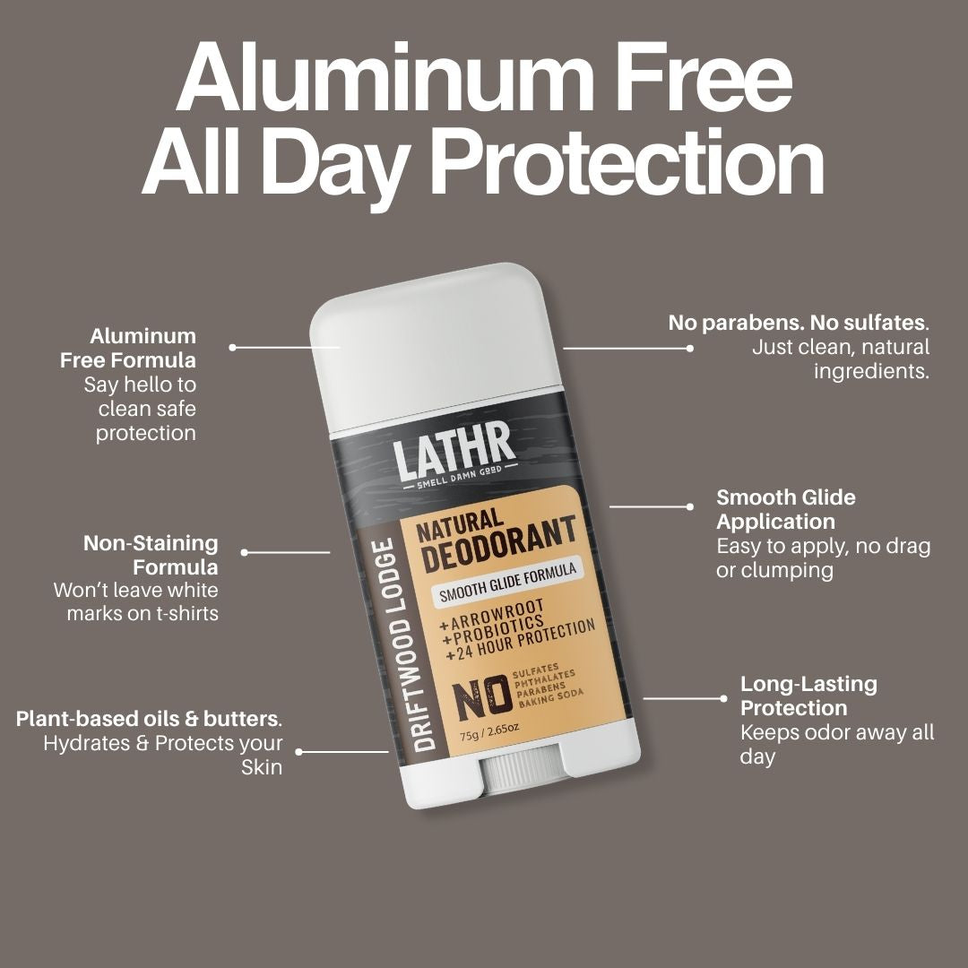 Natural Deodorant Driftwood Lodge LATHR Made In Canada