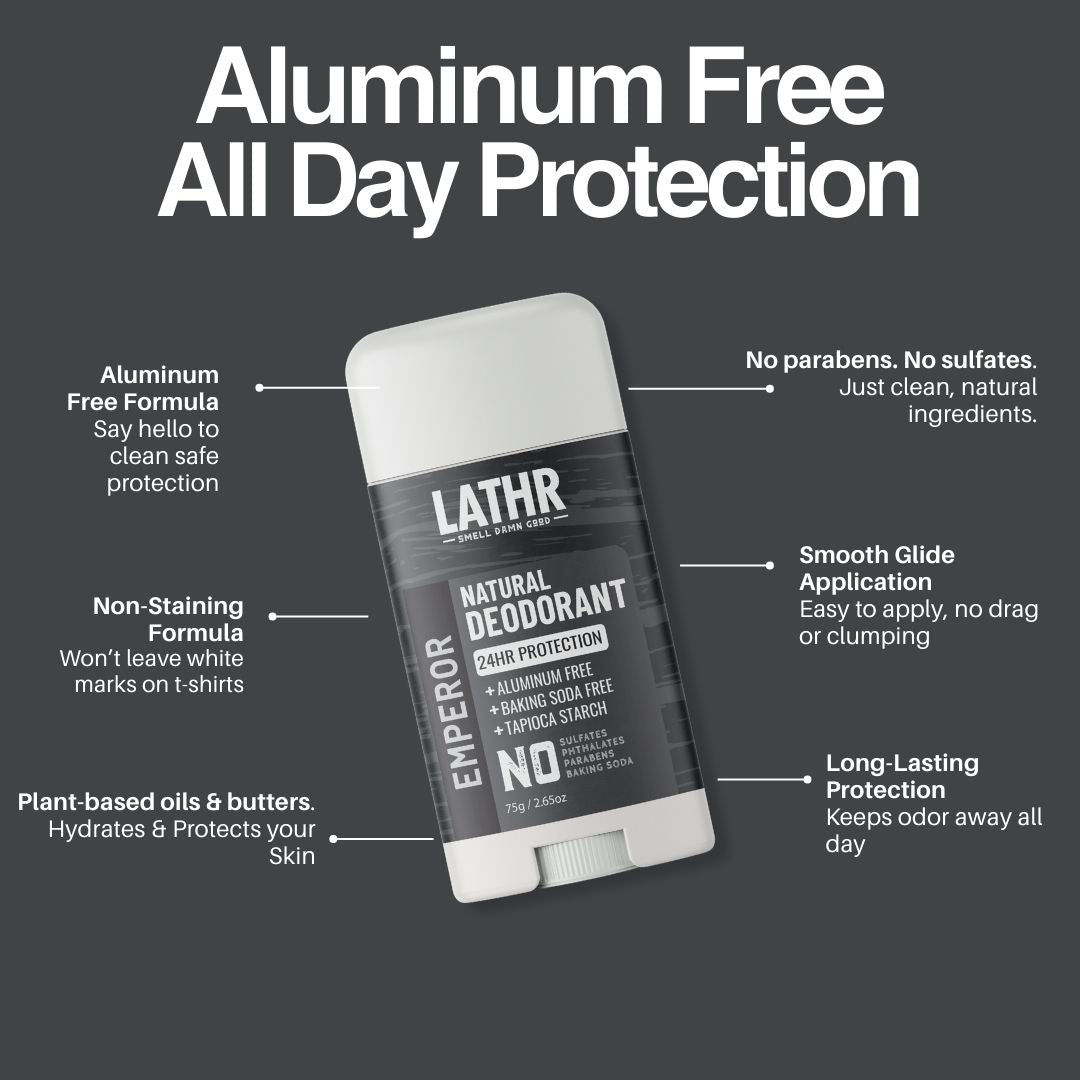 Natural Deodorant Emperor LATHR Made In Canada