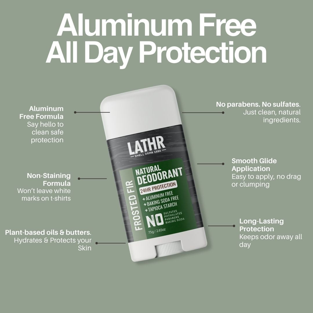 Natural Deodorant Frosted Fir LATHR Made In Canada