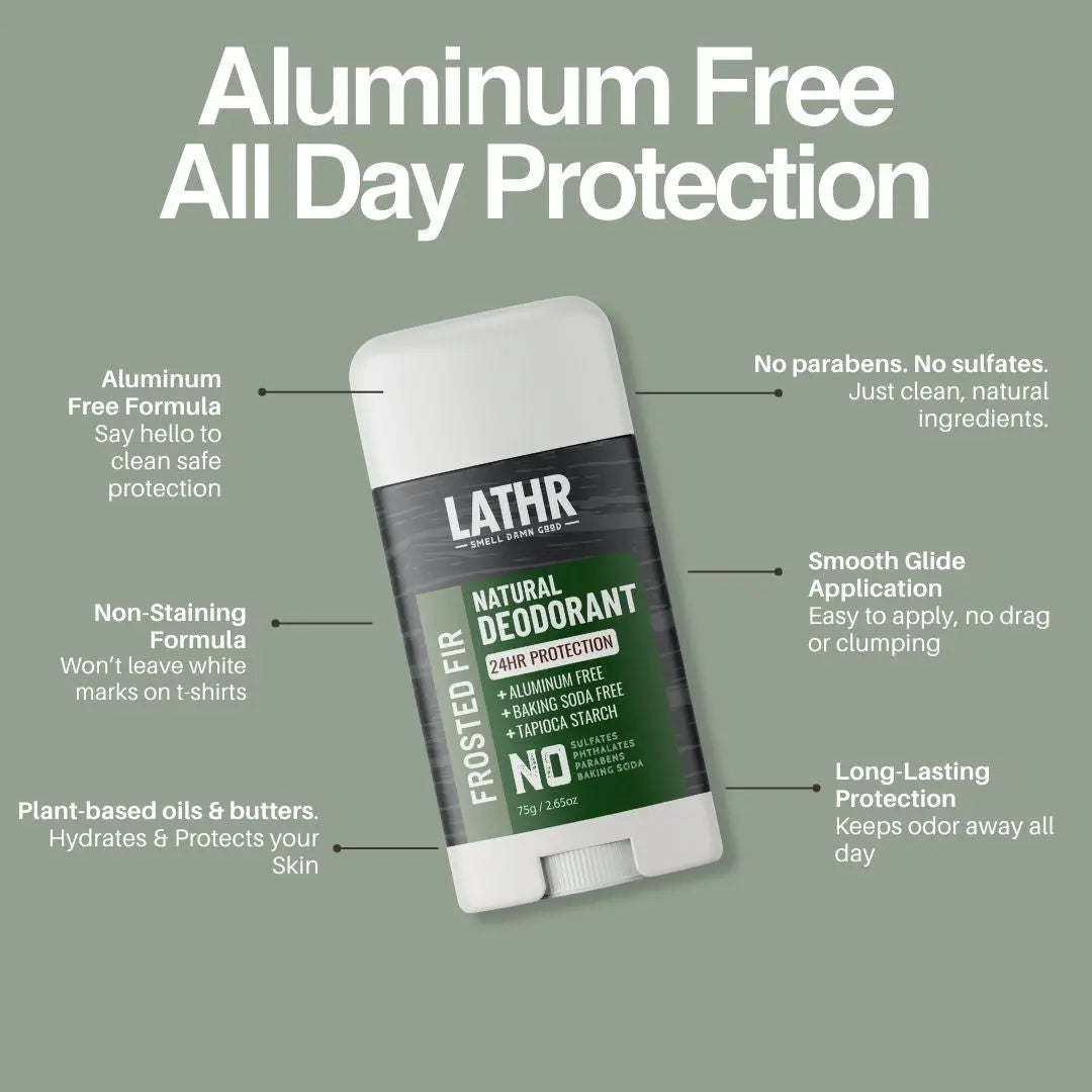 Natural Deodorant Frosted Fir LATHR Made In Canada