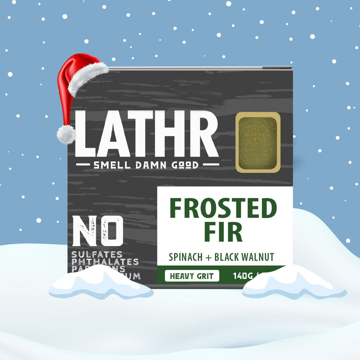 Frosted Fir Soap Bar LATHR Made In Canada