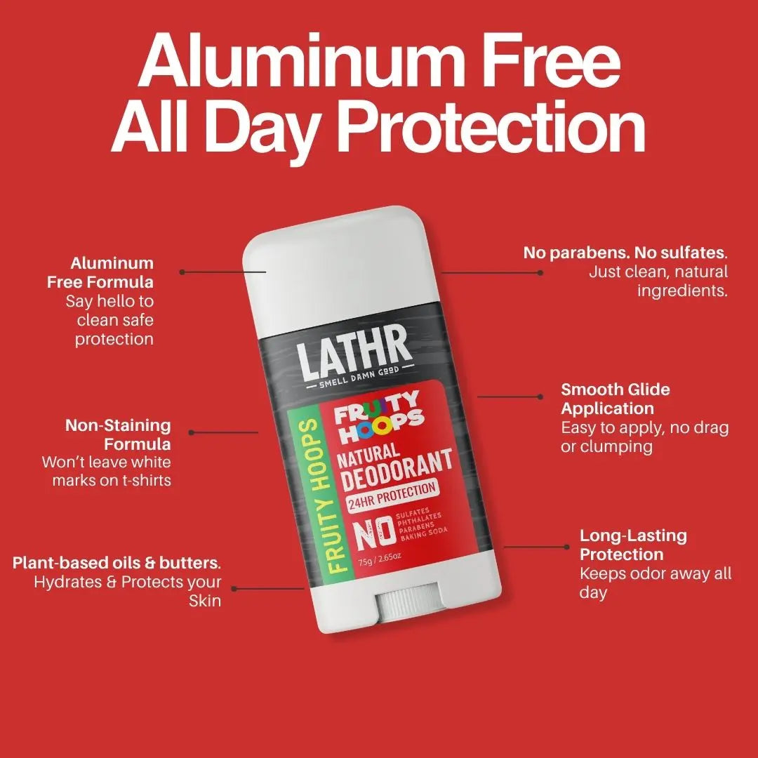 Natural Deodorant Fruity Hoops LATHR Made In Canada