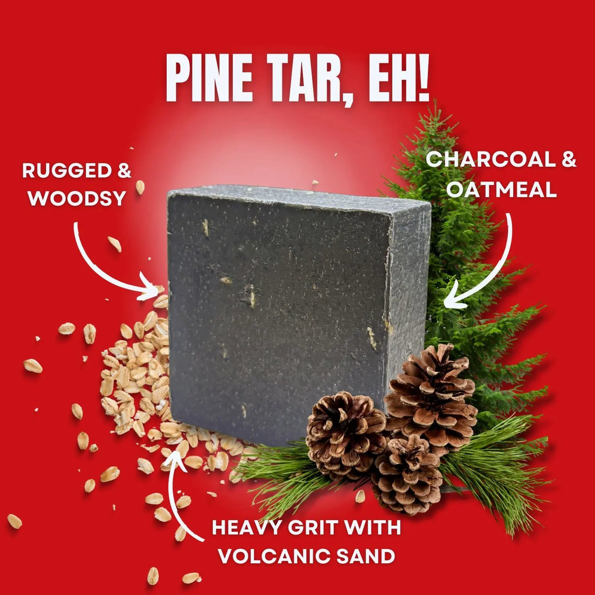 Pine Tar Eh! Soap Bar LATHR Made In Canada