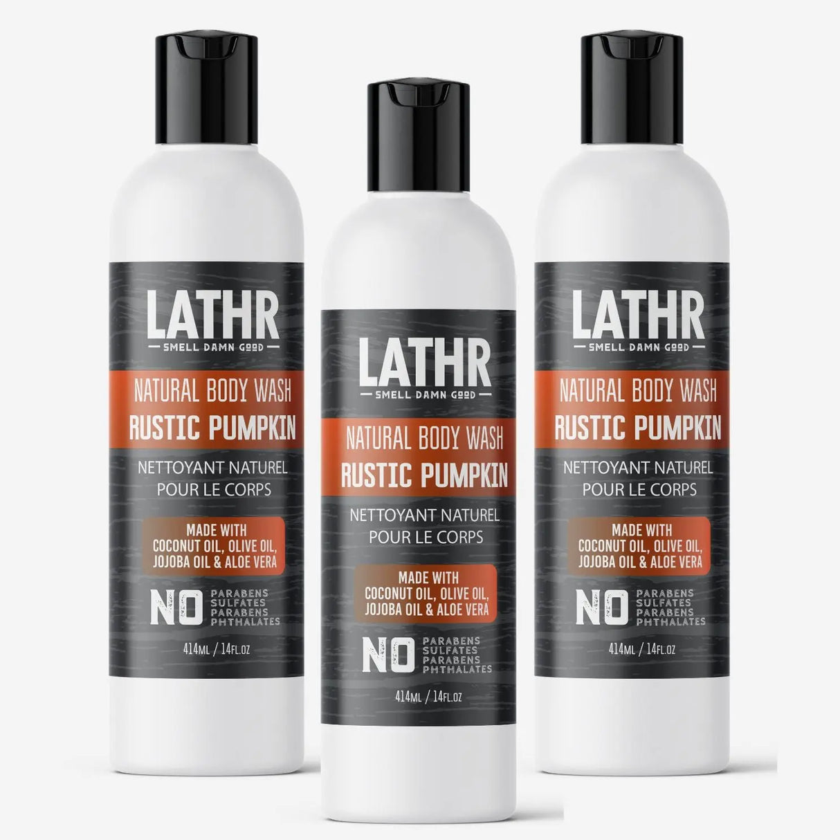 Rustic Pumpkin Body Wash LATHR Made In Canada