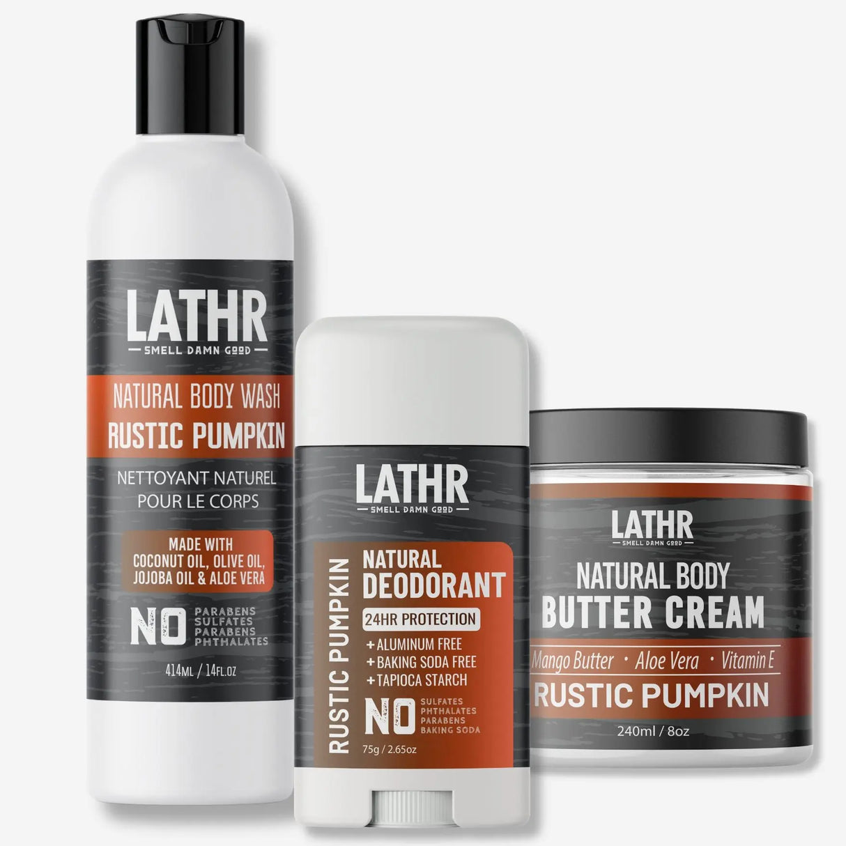 Rustic Pumpkin Body Wash LATHR Made In Canada