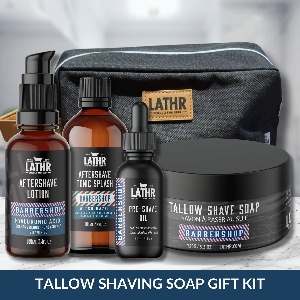 Tallow Shaving Essentials Gift Set LATHR Made In Canada