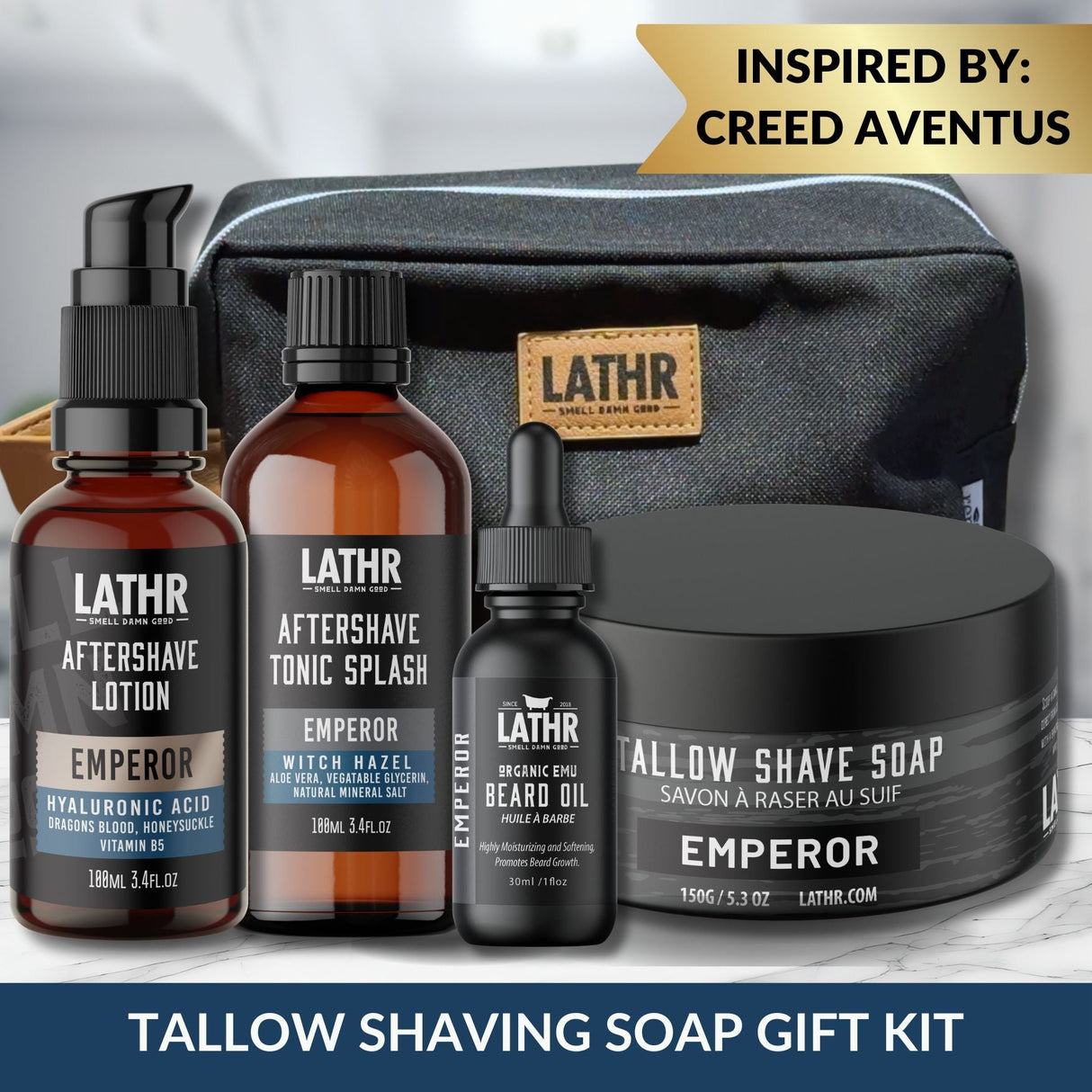 Tallow Shaving Essentials Gift Set LATHR Made In Canada