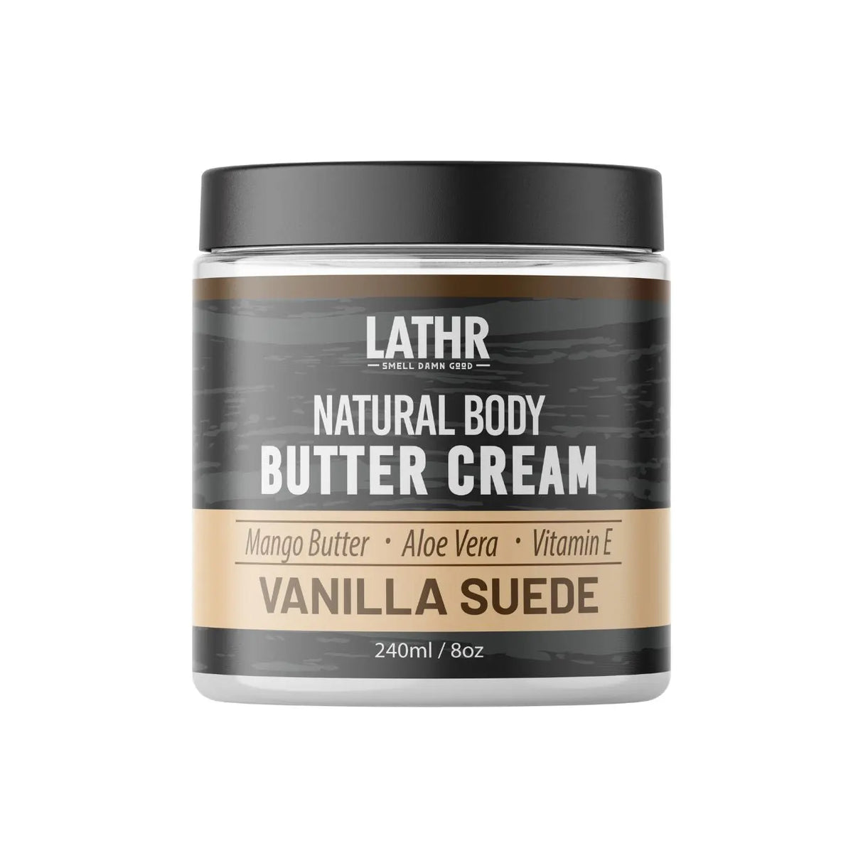 Body Butter Cream Vanilla Suede 8oz LATHRÂ Made In Canada
