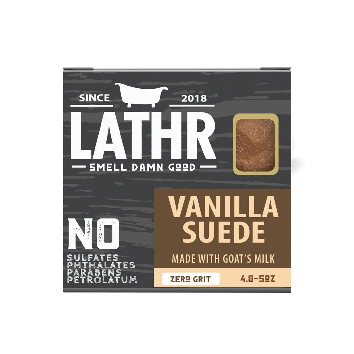 Vanilla Suede Soap Bar LATHR Made In Canada
