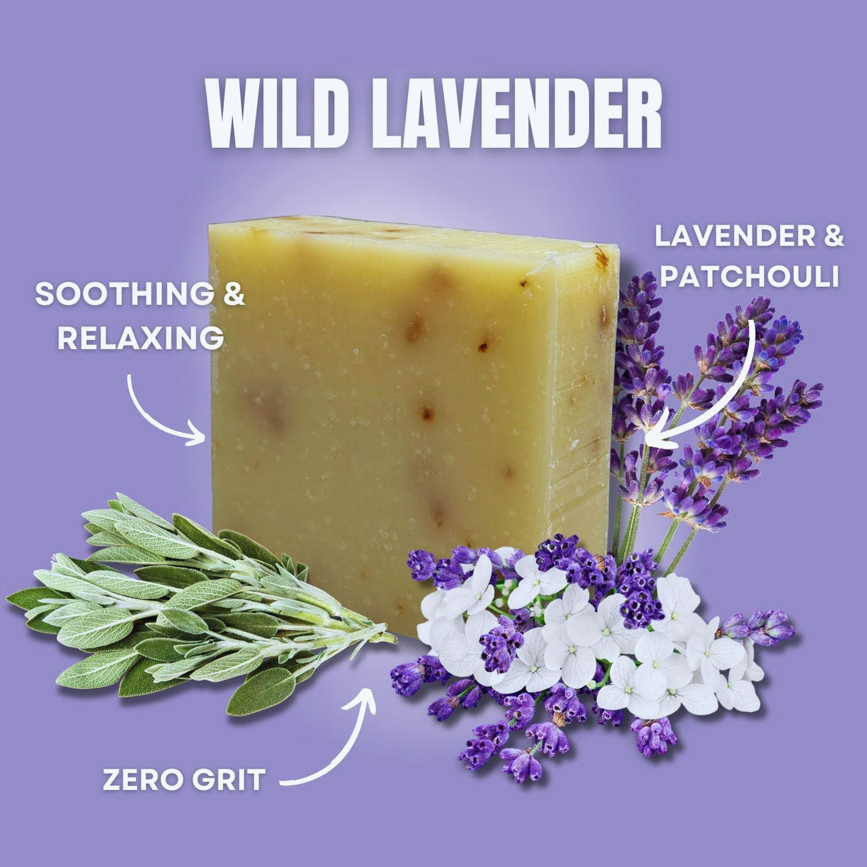 Wild Lavender Soap Bar LATHRΒ Made In Canada