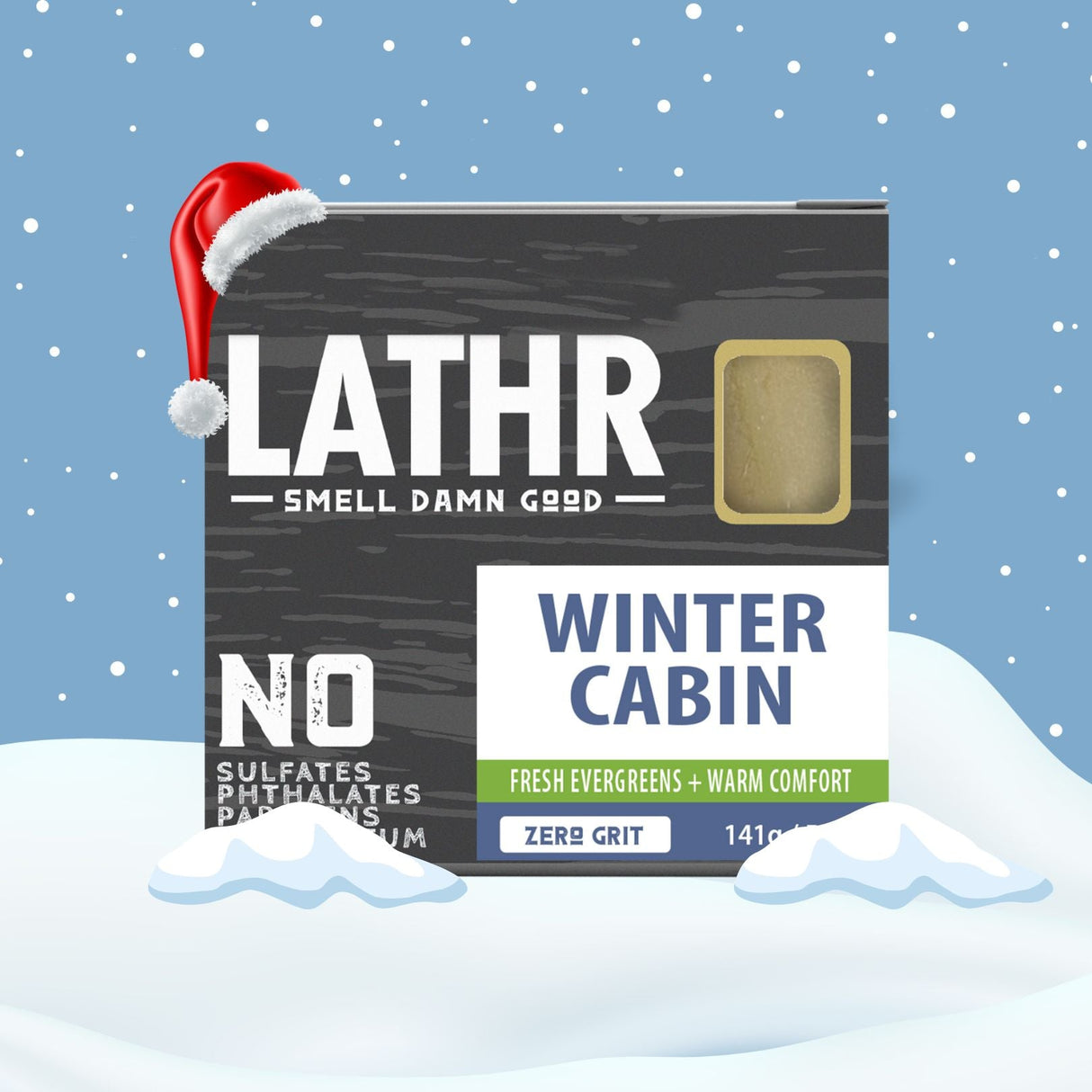 Winter Cabin Soap Bar LATHR Made In Canada