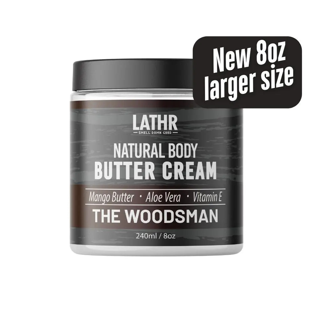 Body Butter Cream Woodsman LATHR Made In Canada