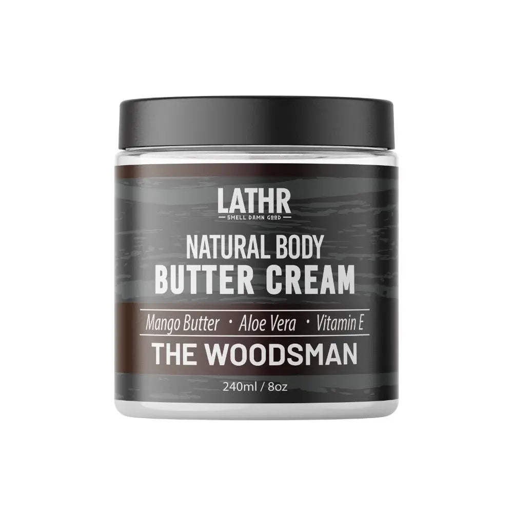 Body Butter Cream Woodsman LATHR Made In Canada