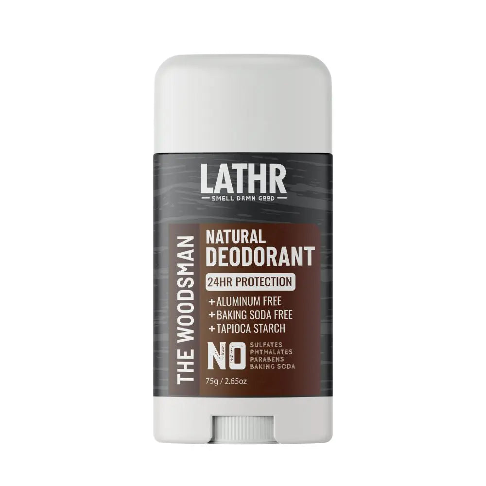 Natural Deodorant Woodsman LATHR Made In Canada