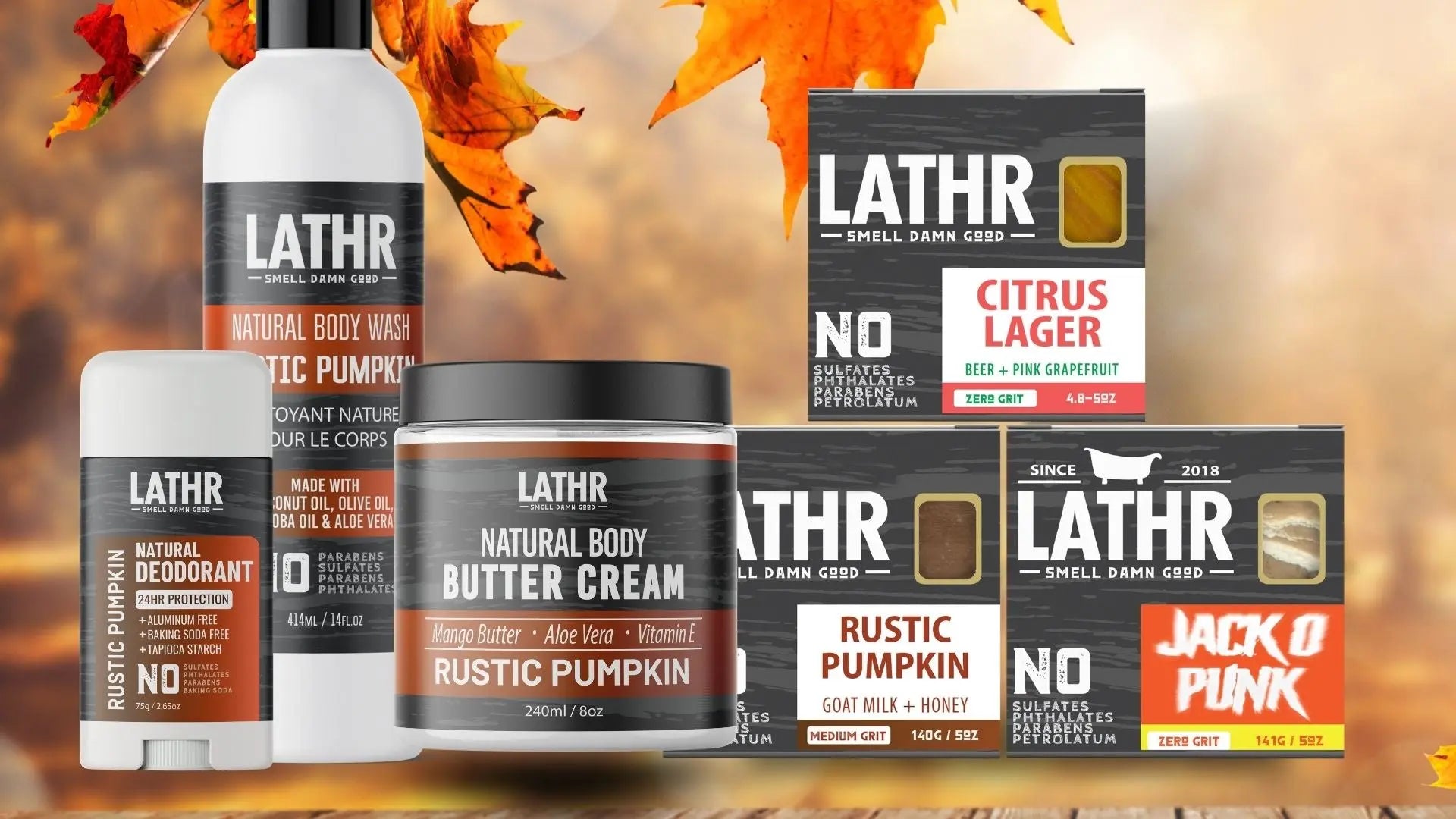 RUSTIC AUTUMN COLLECTION LATHR Made In Canada