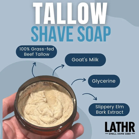 TALLOW SHAVE SOAP LATHR Made In Canada