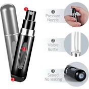 Cologne Refillable Travel Sprayer Atomizer 2 Pack LATHR Made In Canada