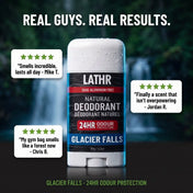 Natural Deodorant Glacier Falls LATHR Made In Canada