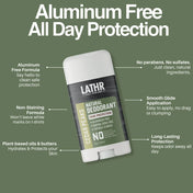 Natural Deodorant Cedar Peaks LATHR Made In Canada