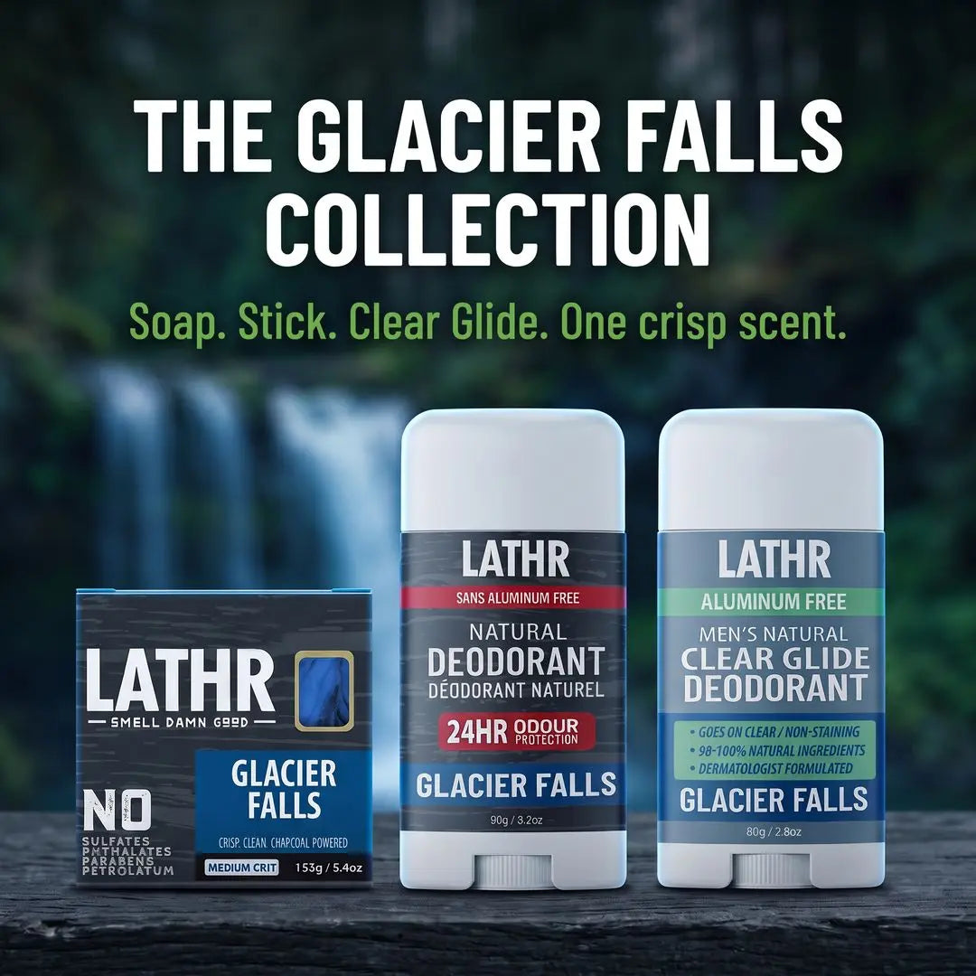 Natural Deodorant Glacier Falls LATHR Made In Canada