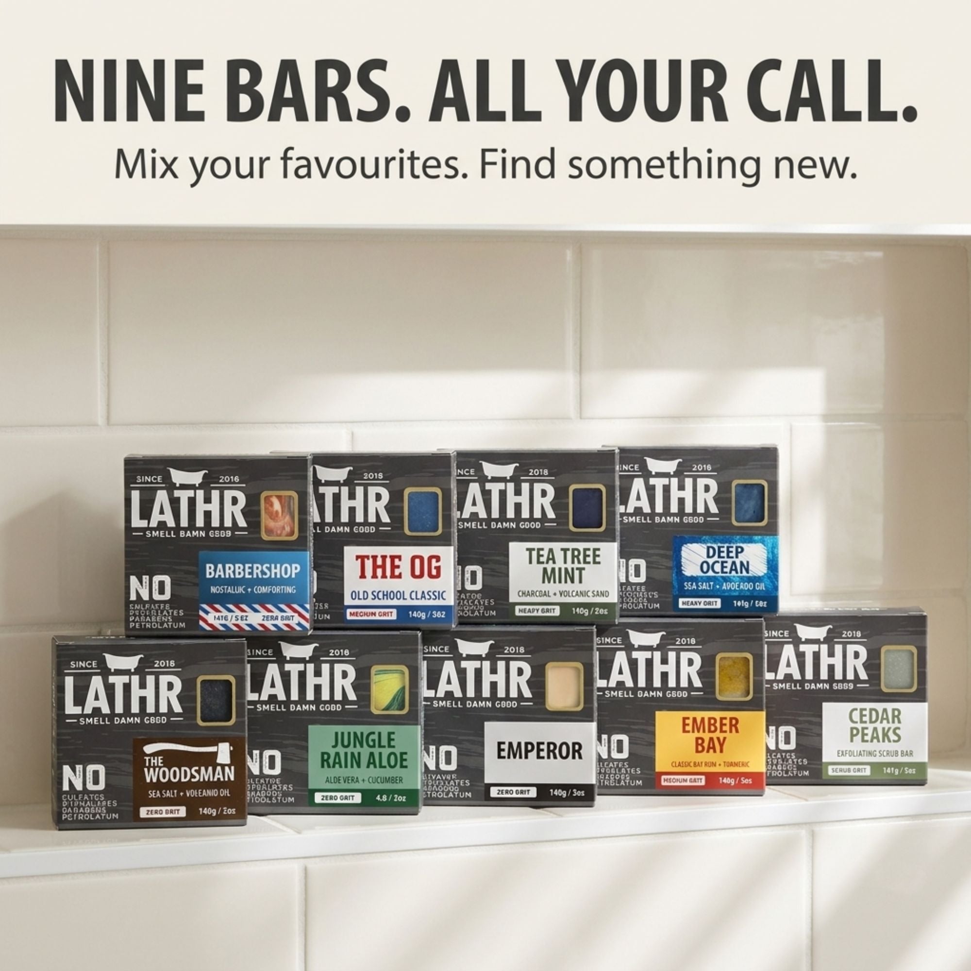 9 Soap Bar Pack Fast Bundle Made In Canada