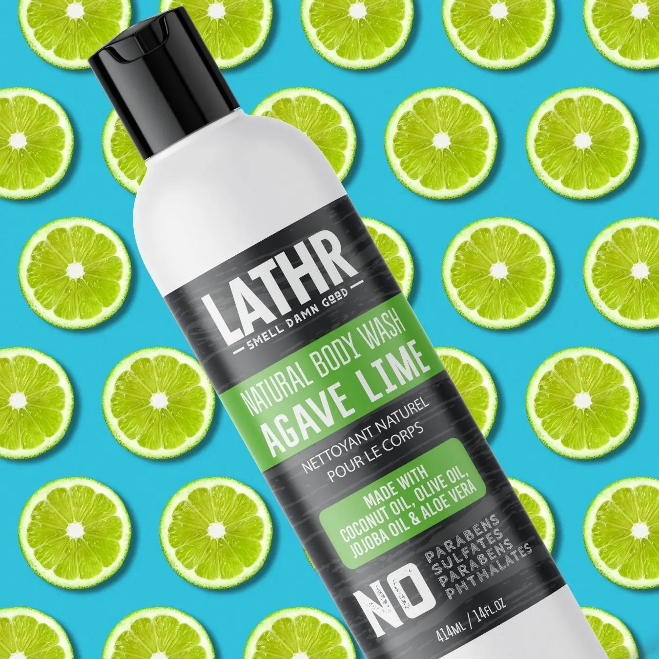 Agave Lime Body Wash LATHR Made In Canada