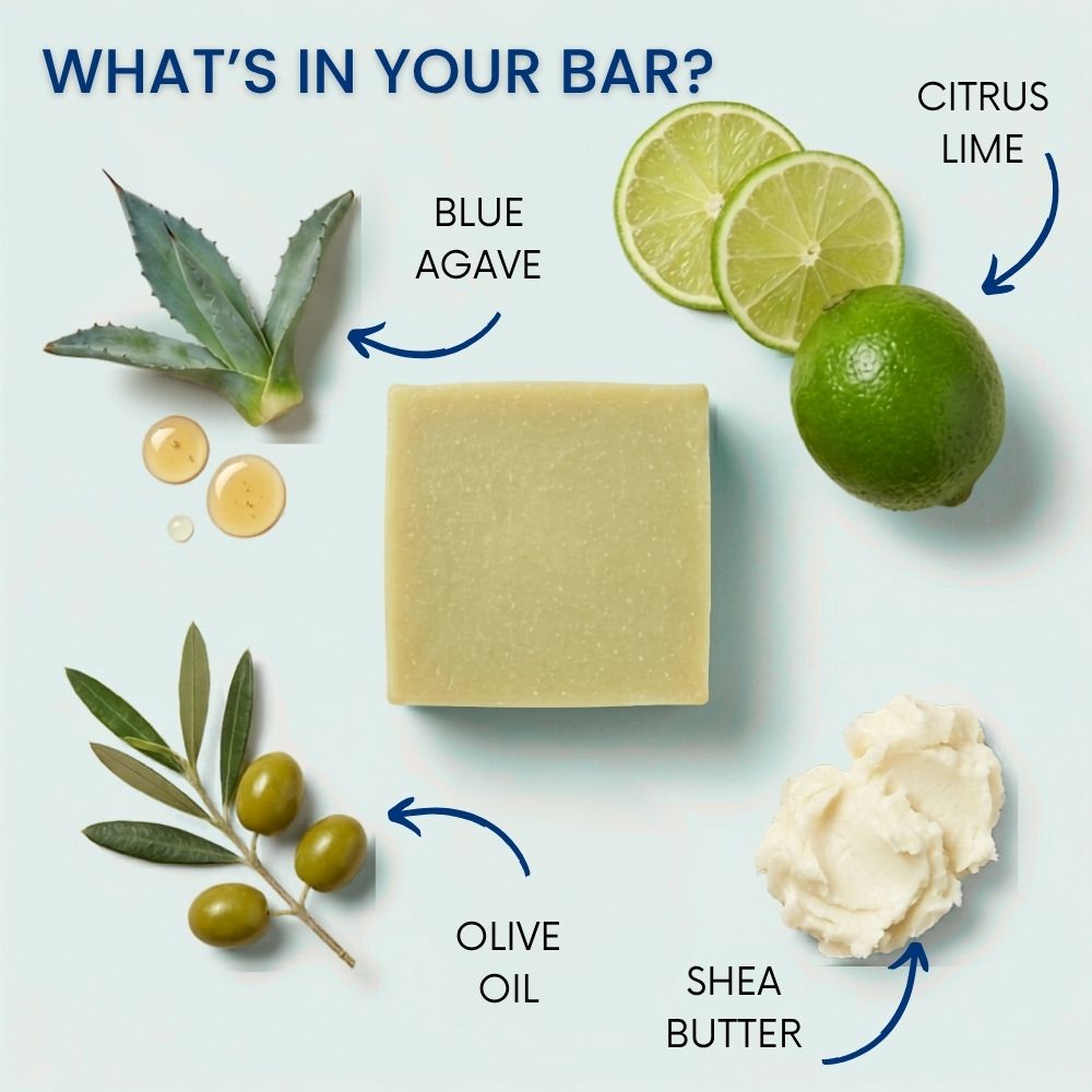 Agave Lime Soap Bar LATHR Made In Canada