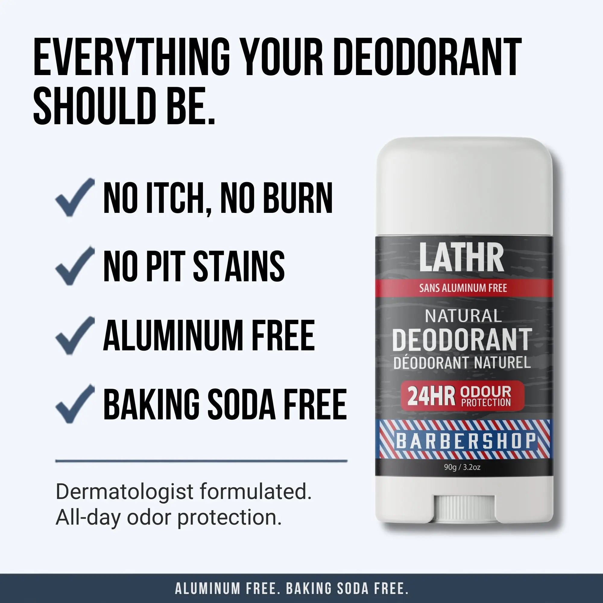 Natural Deodorant Barbershop LATHR Made In Canada
