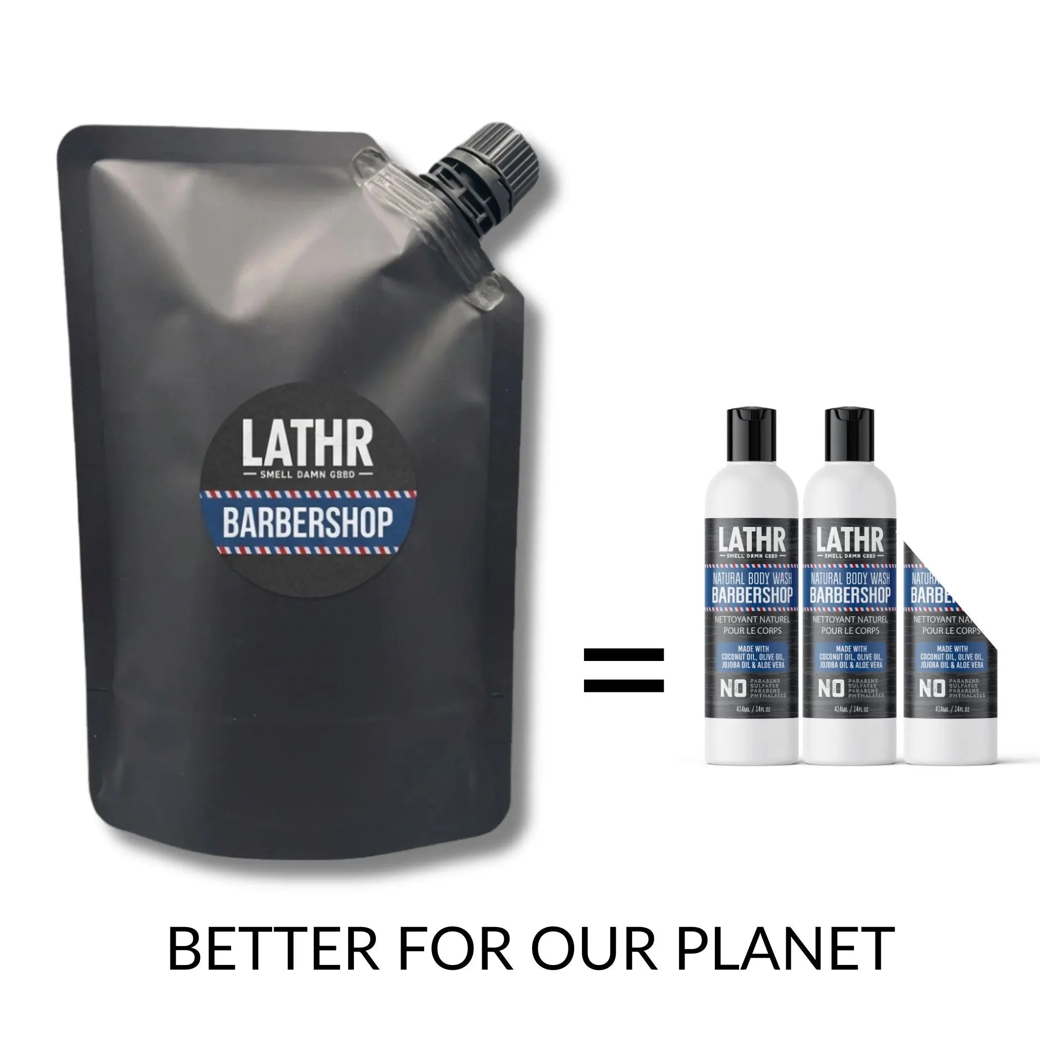 Mens Natural Body Wash Barbershop - LATHR