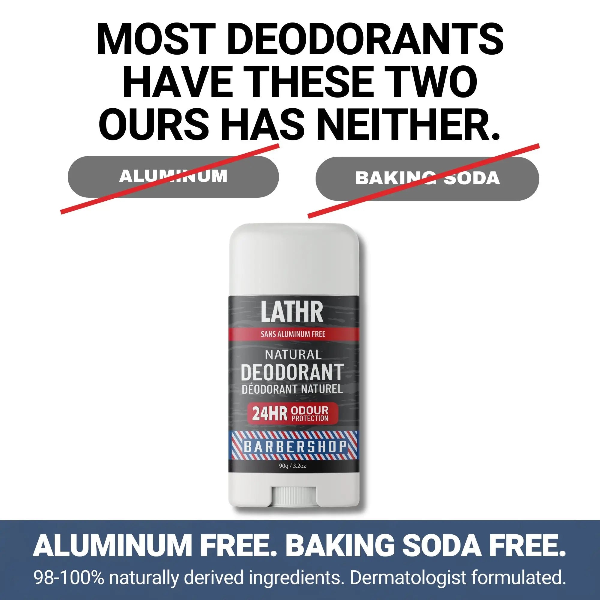 Natural Deodorant Barbershop LATHR Made In Canada