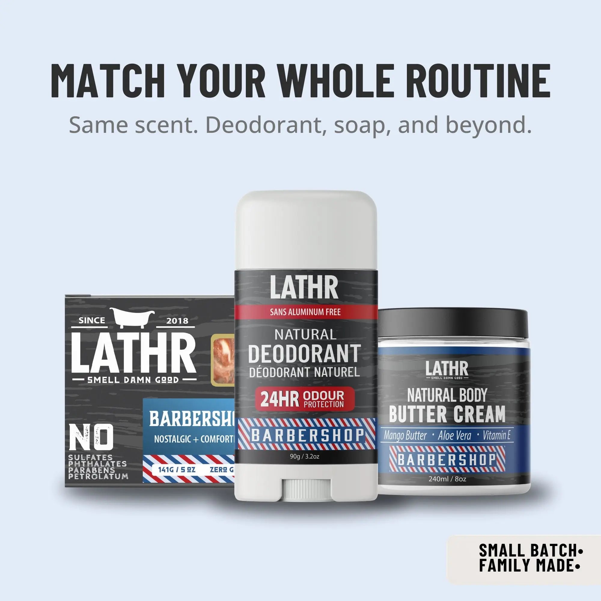 Natural Deodorant Barbershop LATHR Made In Canada