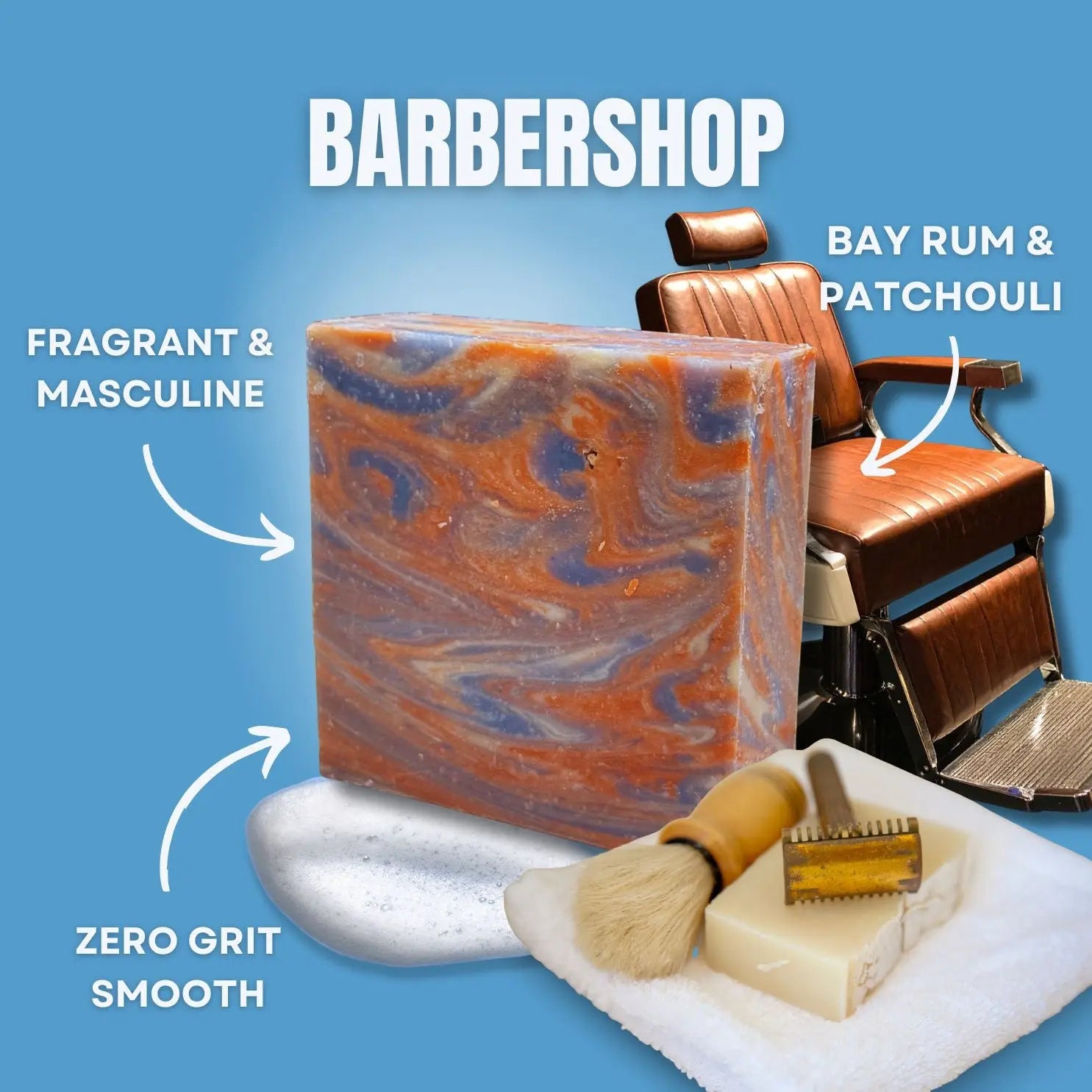 Barbershop Soap Bar LATHR Made In Canada