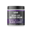 Body Butter Cream Black Cherry 8oz LATHR Made In Canada