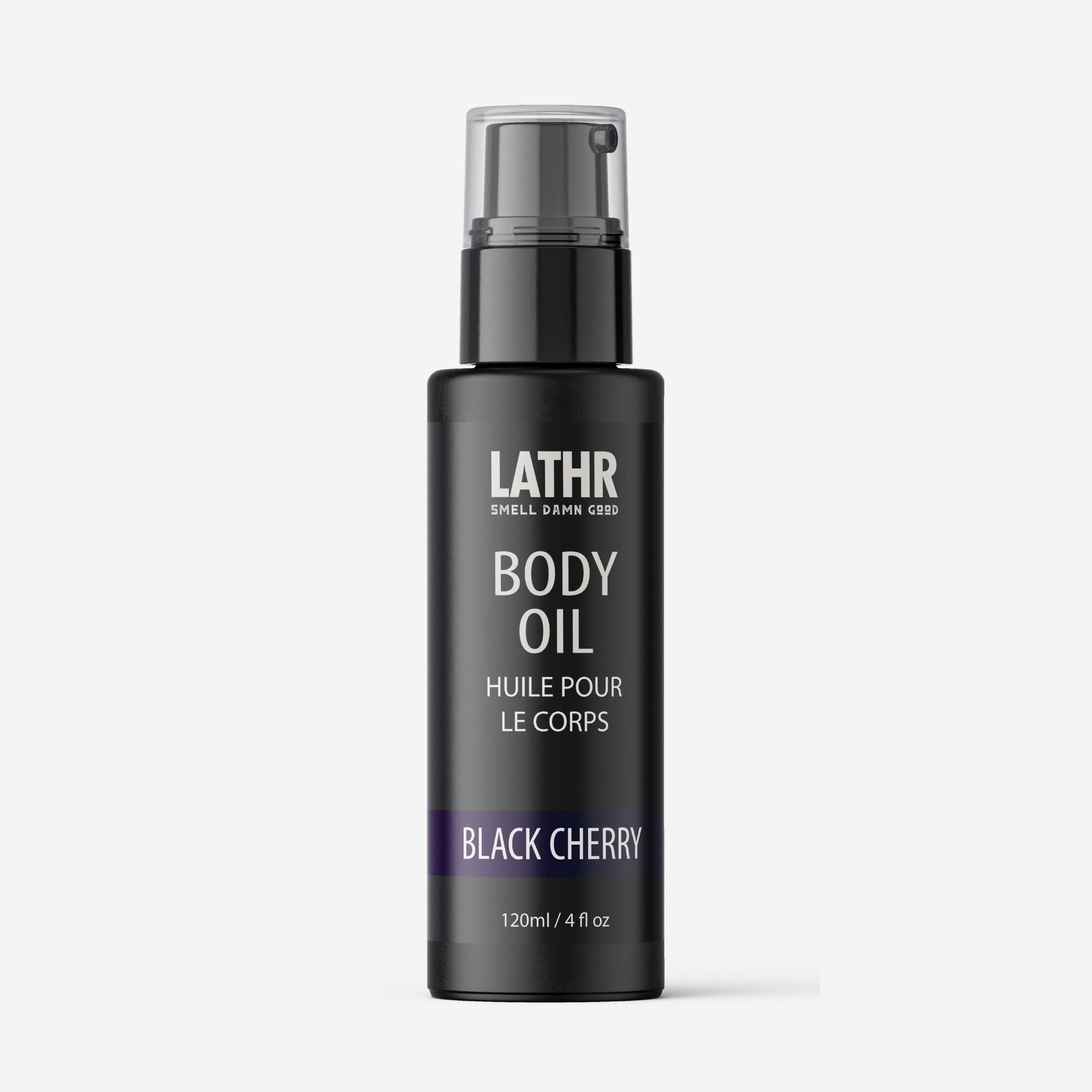 Black Cherry Body Oil LATHR Made In Canada