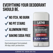 Natural Deodorant Black Cherry LATHR Made In Canada