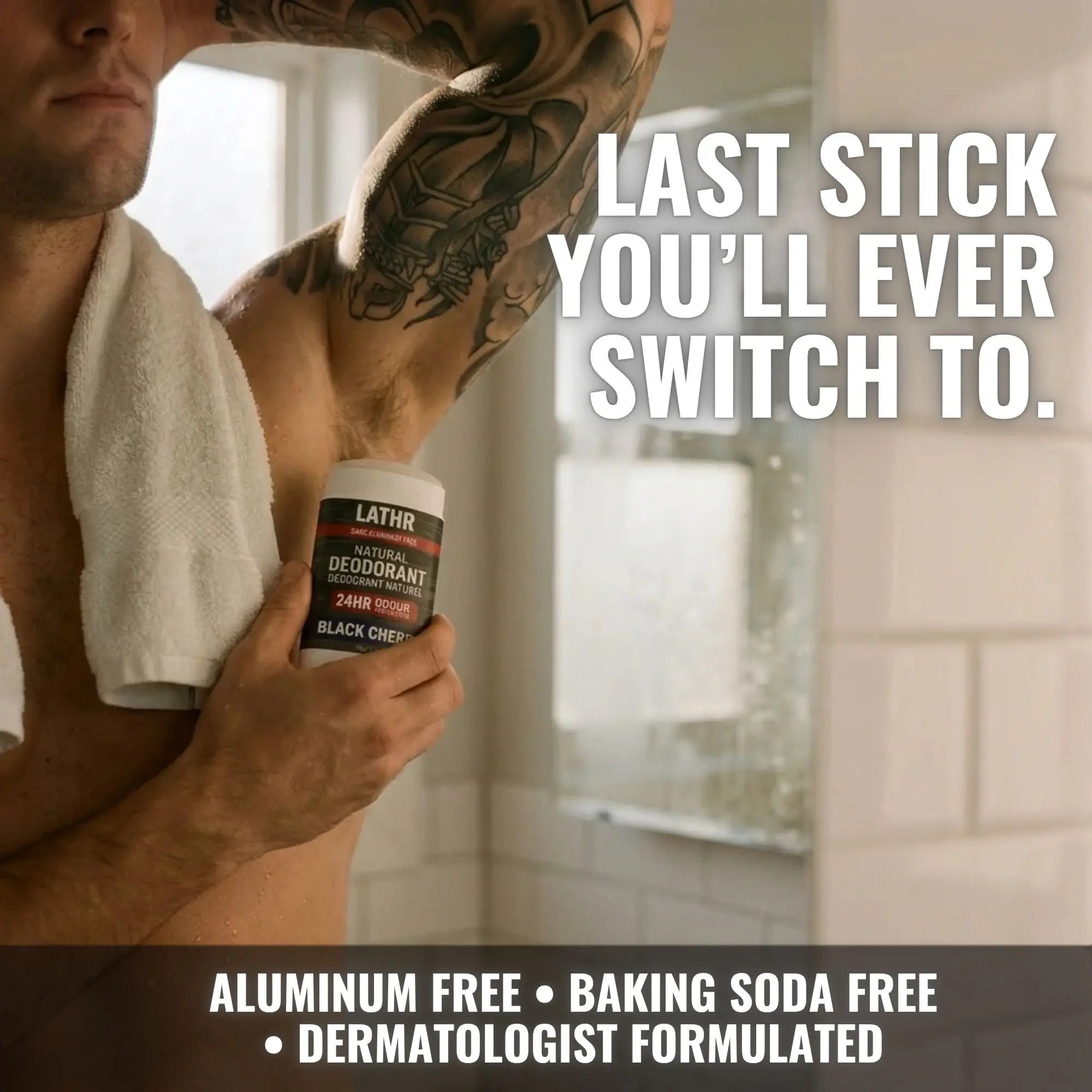 Natural Deodorant Black Cherry LATHR Made In Canada