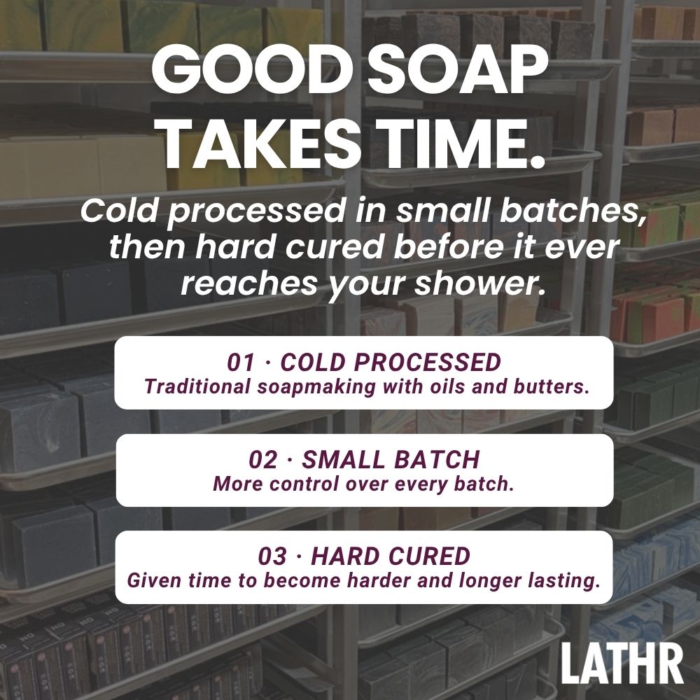 Black Cherry Soap Bar LATHR Made In Canada