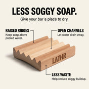 Handmade Wood Soap Saver Dish LATHR Made In Canada