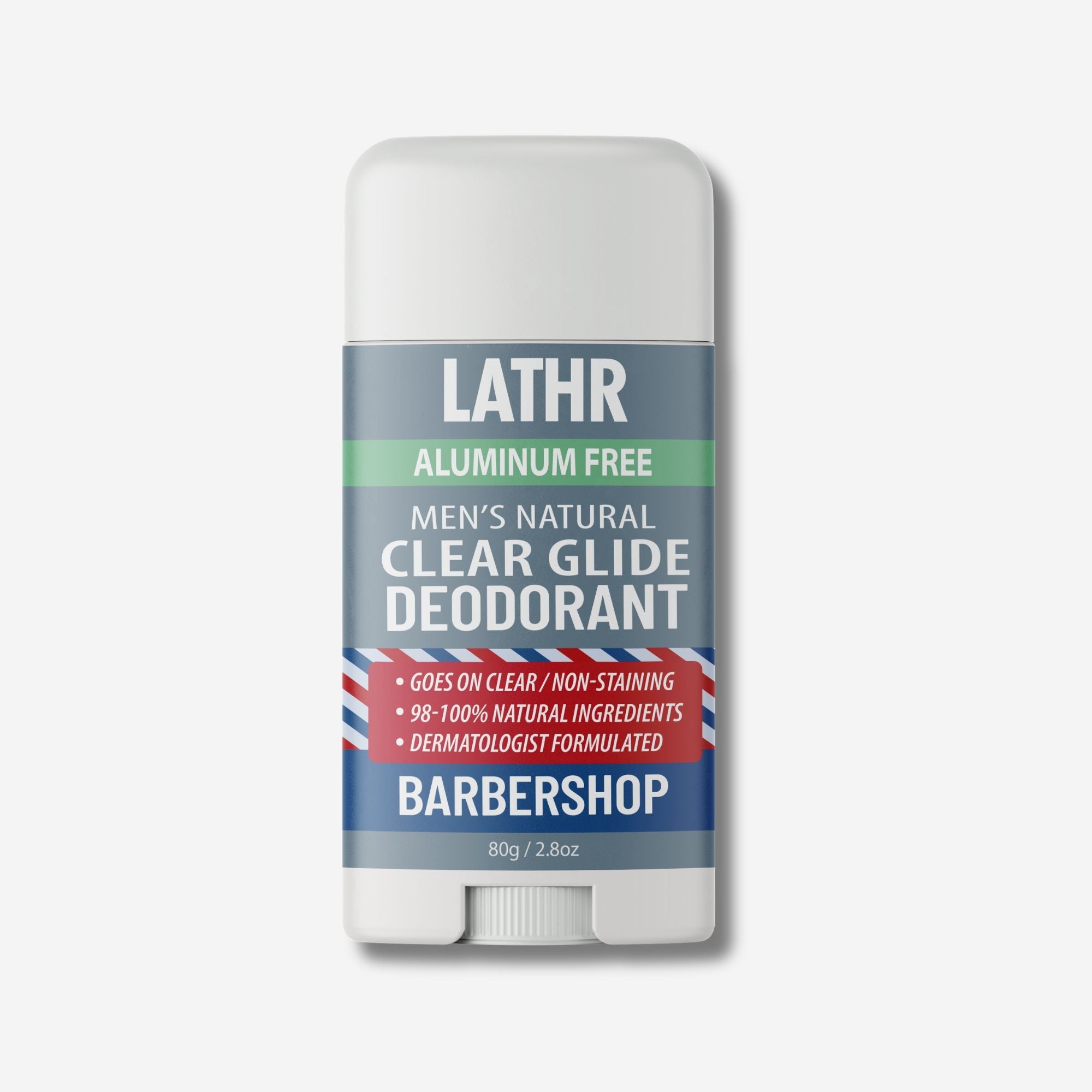 Clear Glide Deodorant Barbershop LATHR Made In Canada