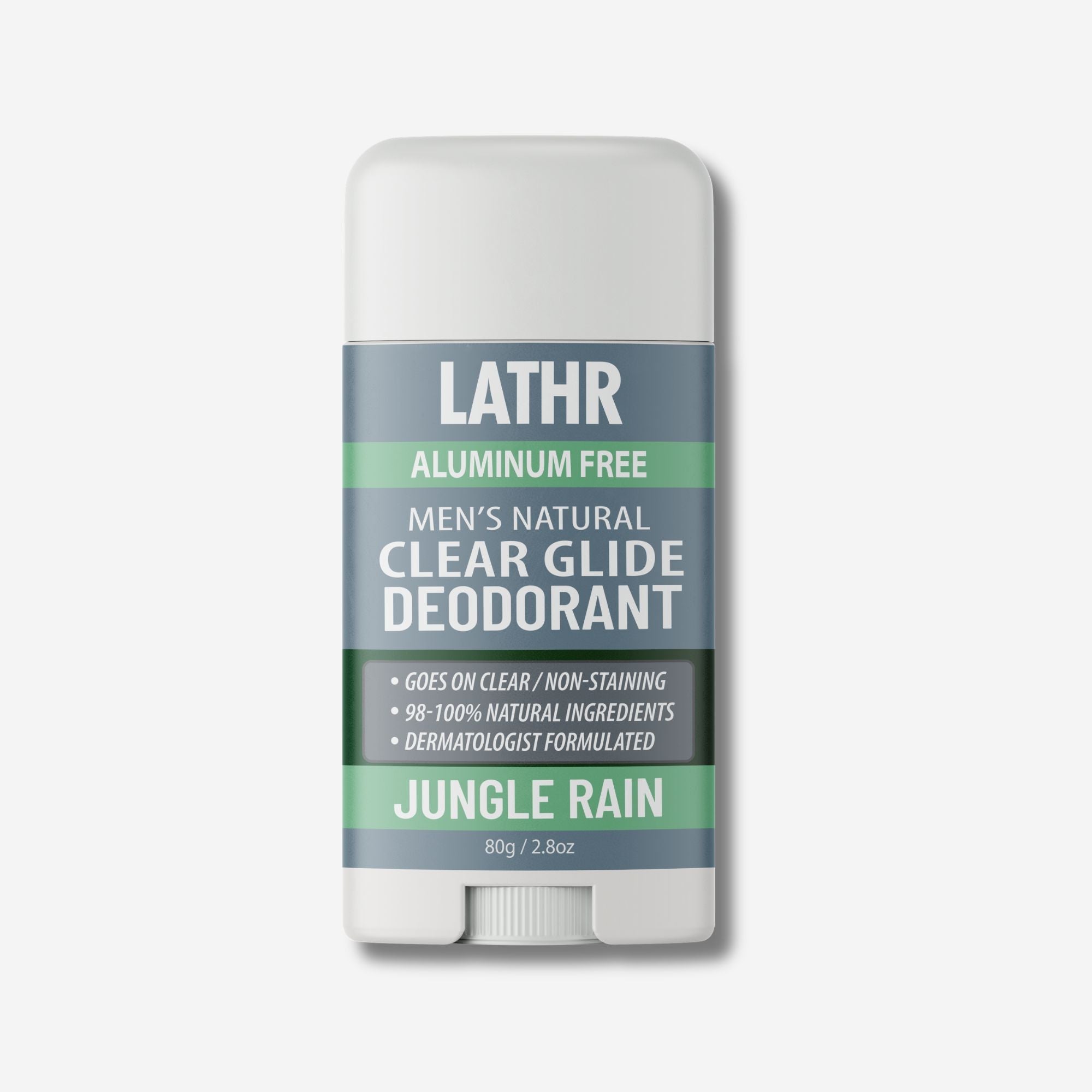 Clear Glide Deodorant Jungle Rain LATHR Made In Canada
