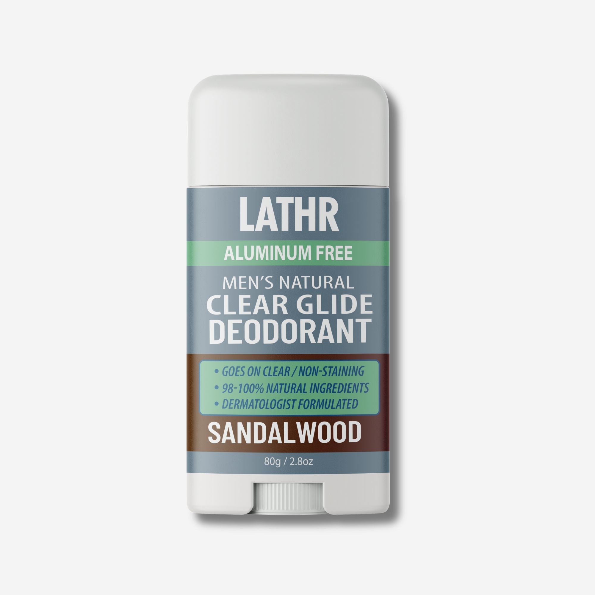 Clear Glide Deodorant Sandalwood Bourbon LATHR Made In Canada