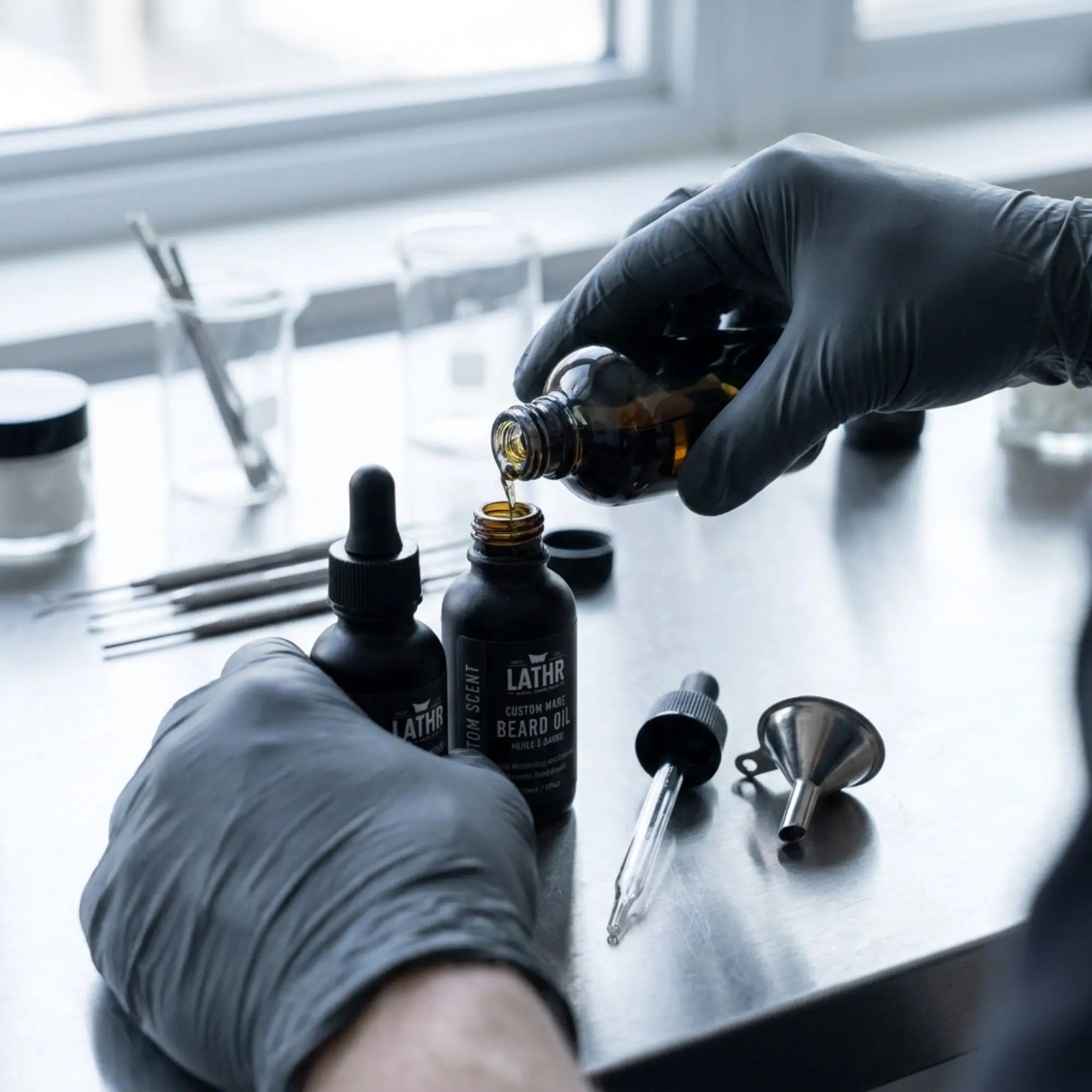 Custom Pour Beard Oil (2 Bottles) LATHR Made In Canada