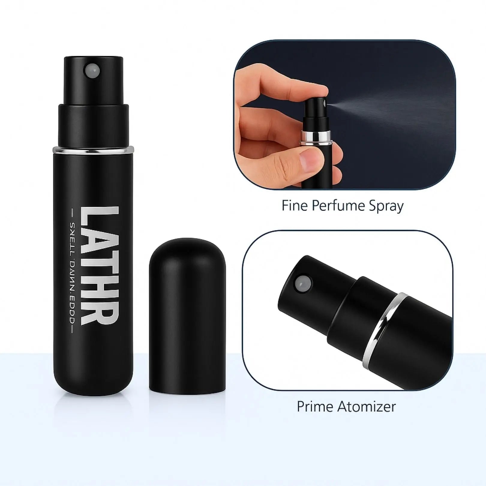 Cologne Refillable Travel Sprayer Atomizer 2 Pack LATHR Made In Canada