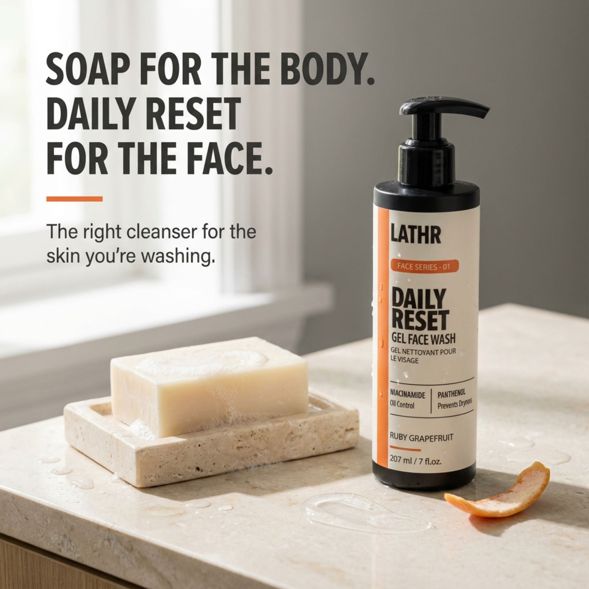 Daily Reset Gel Face Wash LATHR Made In Canada